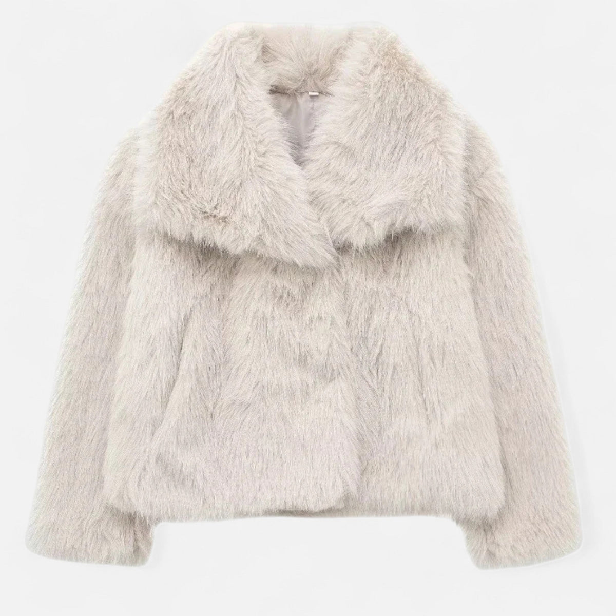Dames Winterjas Elegant – Warme Fluffy Mantel