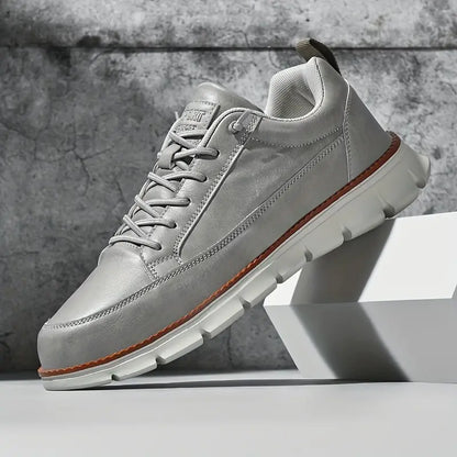 Heren Leren Sneakers – Lichtgewicht Draagcomfort