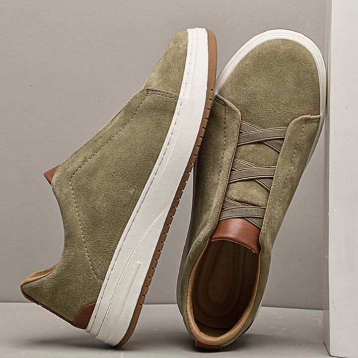 Heren Suède Schoenen – Comfortabele Instappers & Tijdloze Klasse