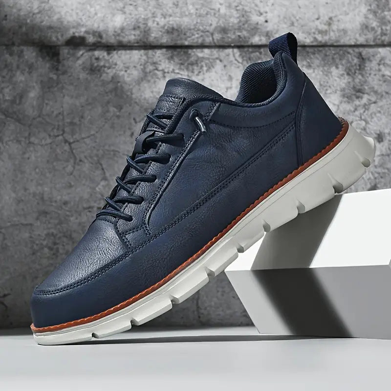Heren Leren Sneakers – Lichtgewicht Draagcomfort
