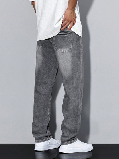 Heren Baggy Jeans – Losse Spijkerbroek Heren Relaxed Fit Streetwear Casual