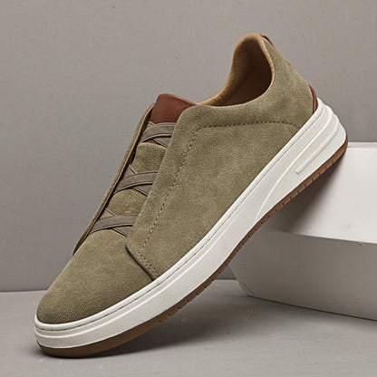 Heren Suède Schoenen – Comfortabele Instappers & Tijdloze Klasse