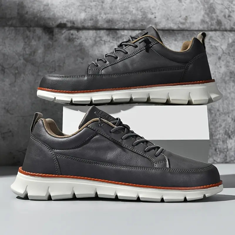 Heren Leren Sneakers – Lichtgewicht Draagcomfort