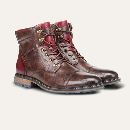 Gravon – Heren Enkelboots Vintage Look en Weerbestendig Design