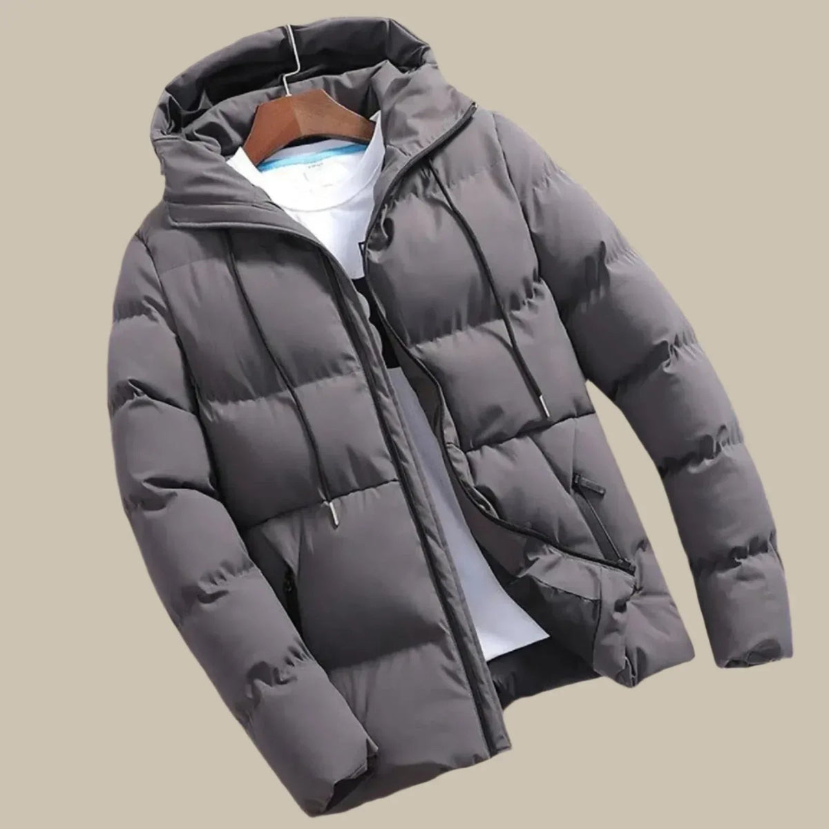 Heren Winterjas Waterdicht – Warme Puffer Winterjas Heren Met Capuchon Winddicht