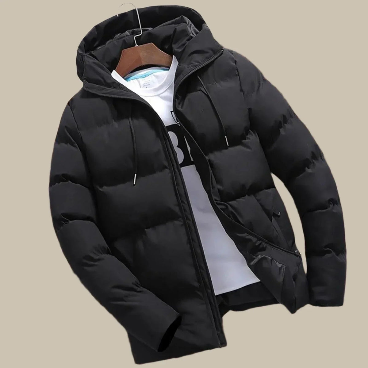 Heren Winterjas Waterdicht – Warme Puffer Winterjas Heren Met Capuchon Winddicht