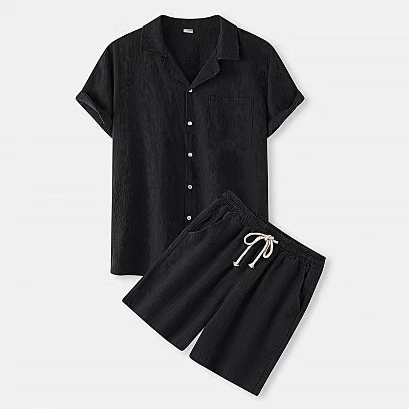 Kai – Heren Zomerset Korte Broek Shirt Heren Casual Set Strandkleding Heren