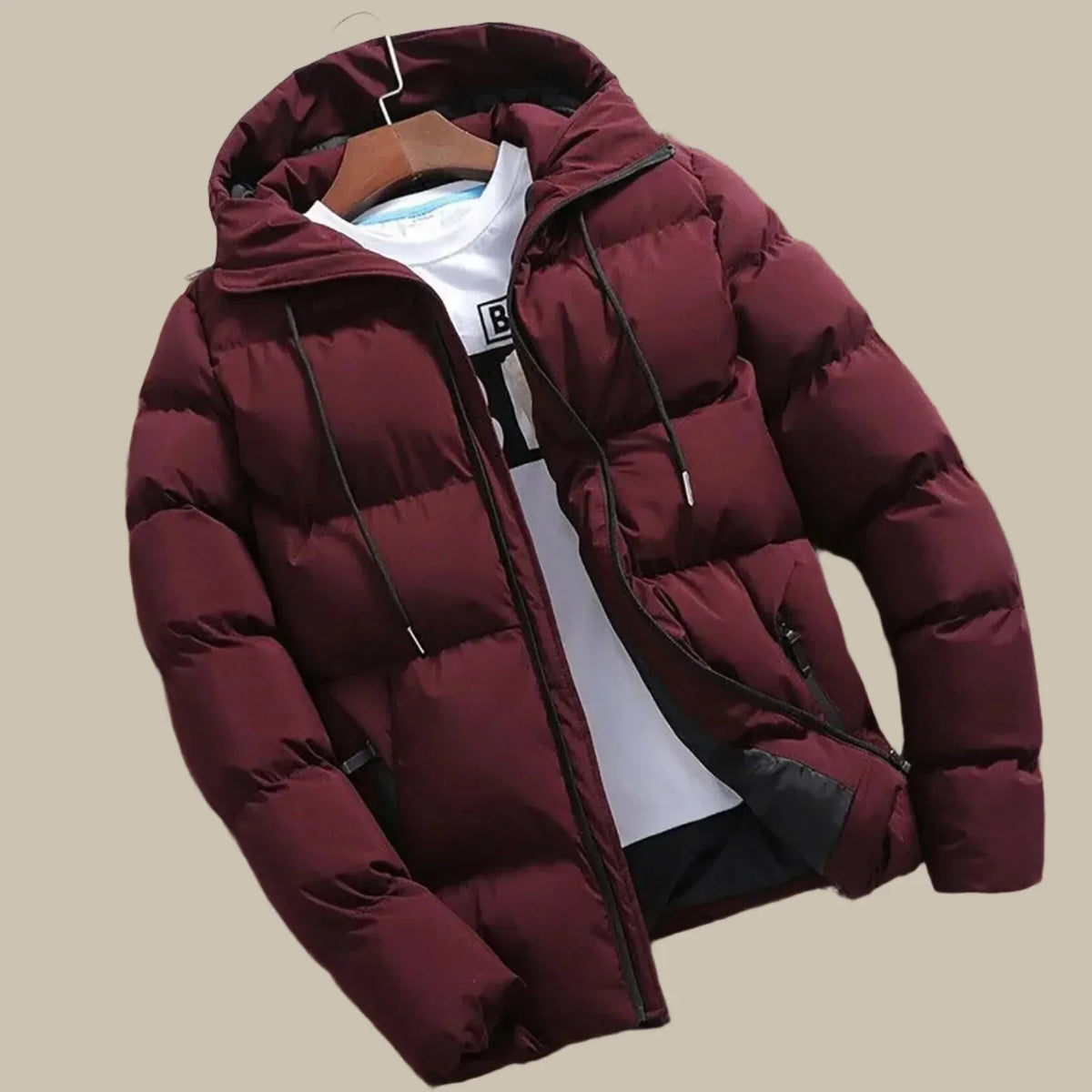 Heren Winterjas Waterdicht – Warme Puffer Winterjas Heren Met Capuchon Winddicht