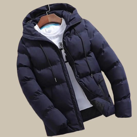 Heren Winterjas Waterdicht – Warme Puffer Winterjas Heren Met Capuchon Winddicht