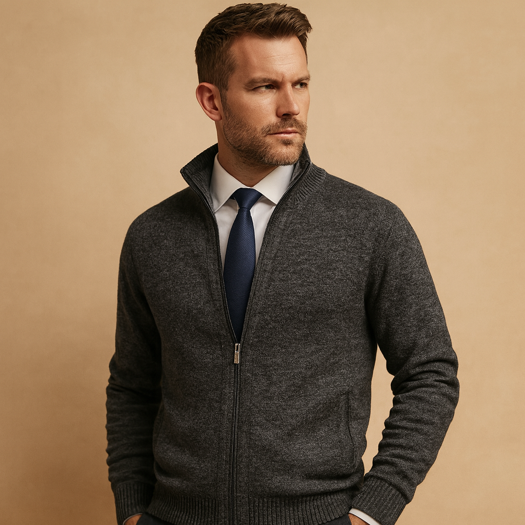 Heren Vest Met Rits – Warm, Comfortabel & Tijdloos
