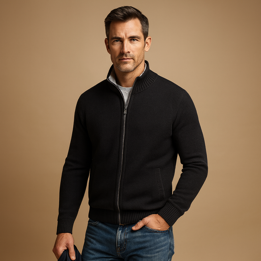 Heren Vest Met Rits – Warm, Comfortabel & Tijdloos
