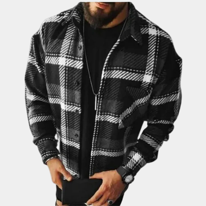 Heren Overshirt Geruit – Warm Overshirt Heren Met Voering Casual & Outdoor