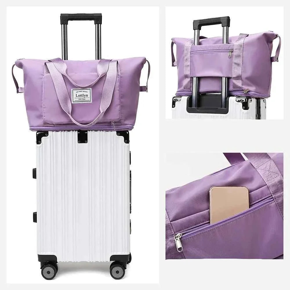 Opvouwbare Reistas Handbagage Weekendtas Vliegtuig Uitbreidbaar