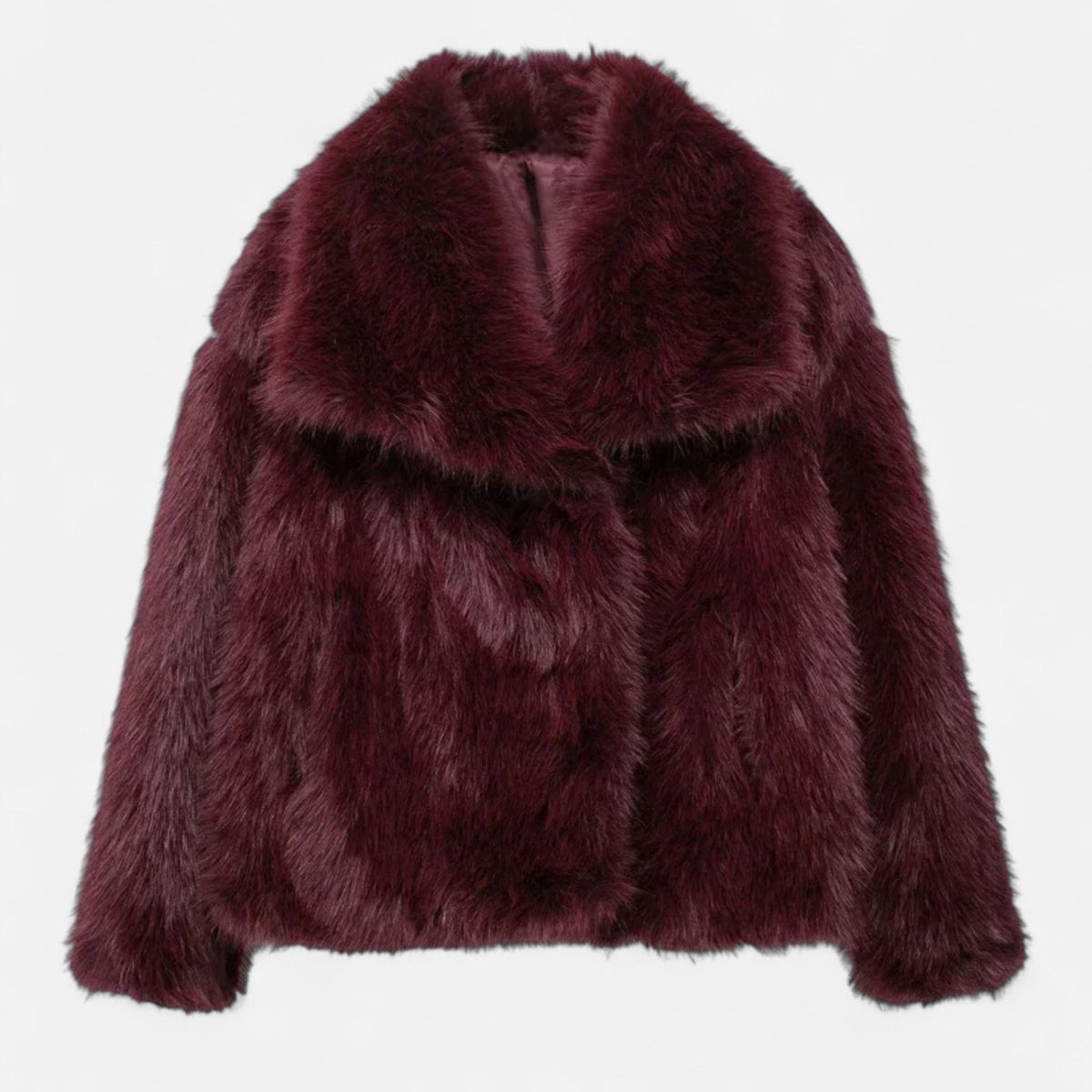 Dames Winterjas Elegant – Warme Fluffy Mantel