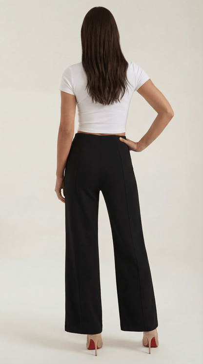 Dames Pantalon Wide Leg – Hoge Taille Elegant