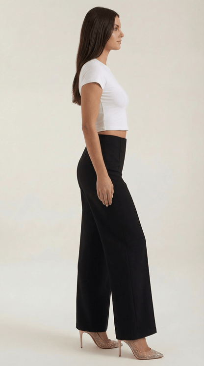 Dames Pantalon Wide Leg – Hoge Taille Elegant