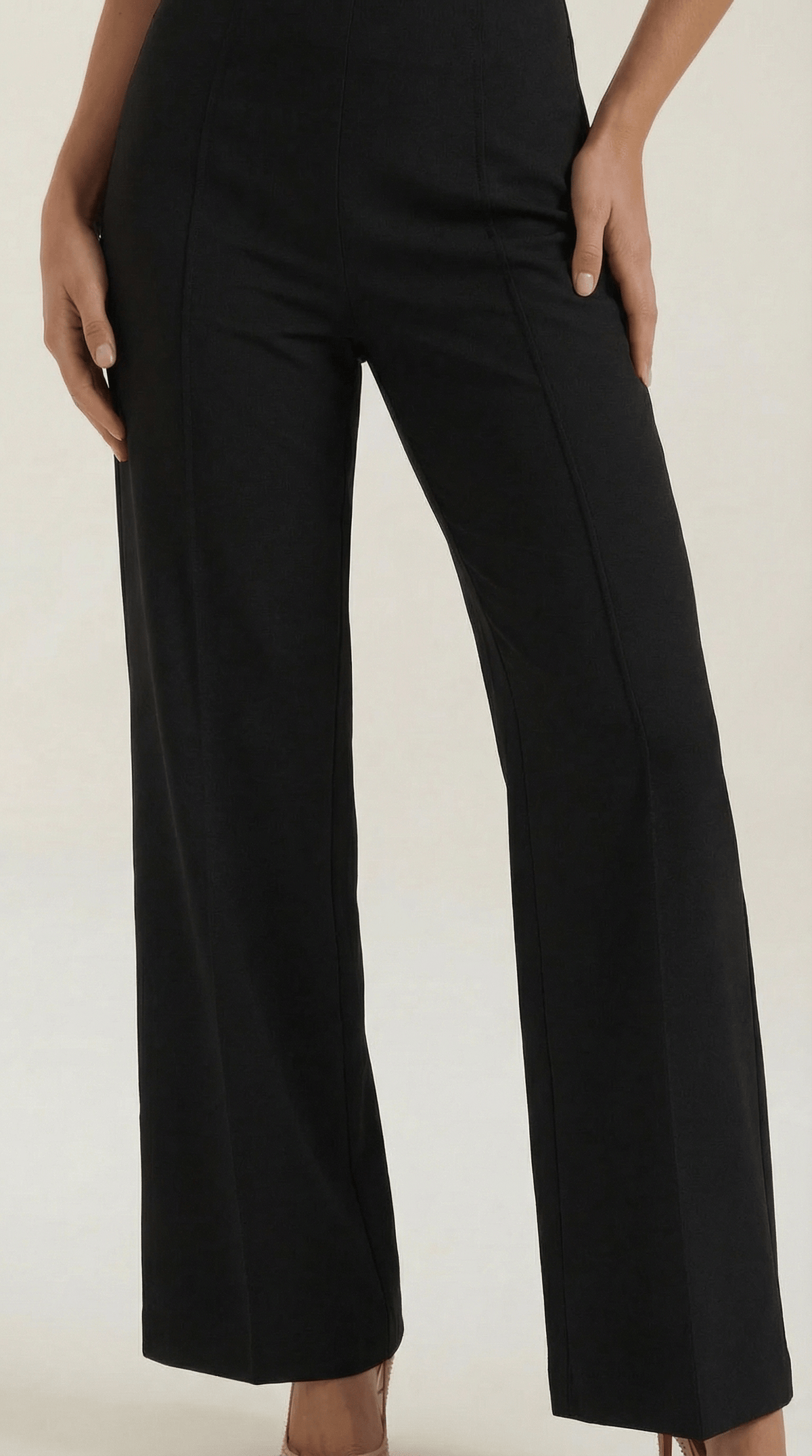 Dames Pantalon Wide Leg – Hoge Taille Elegant