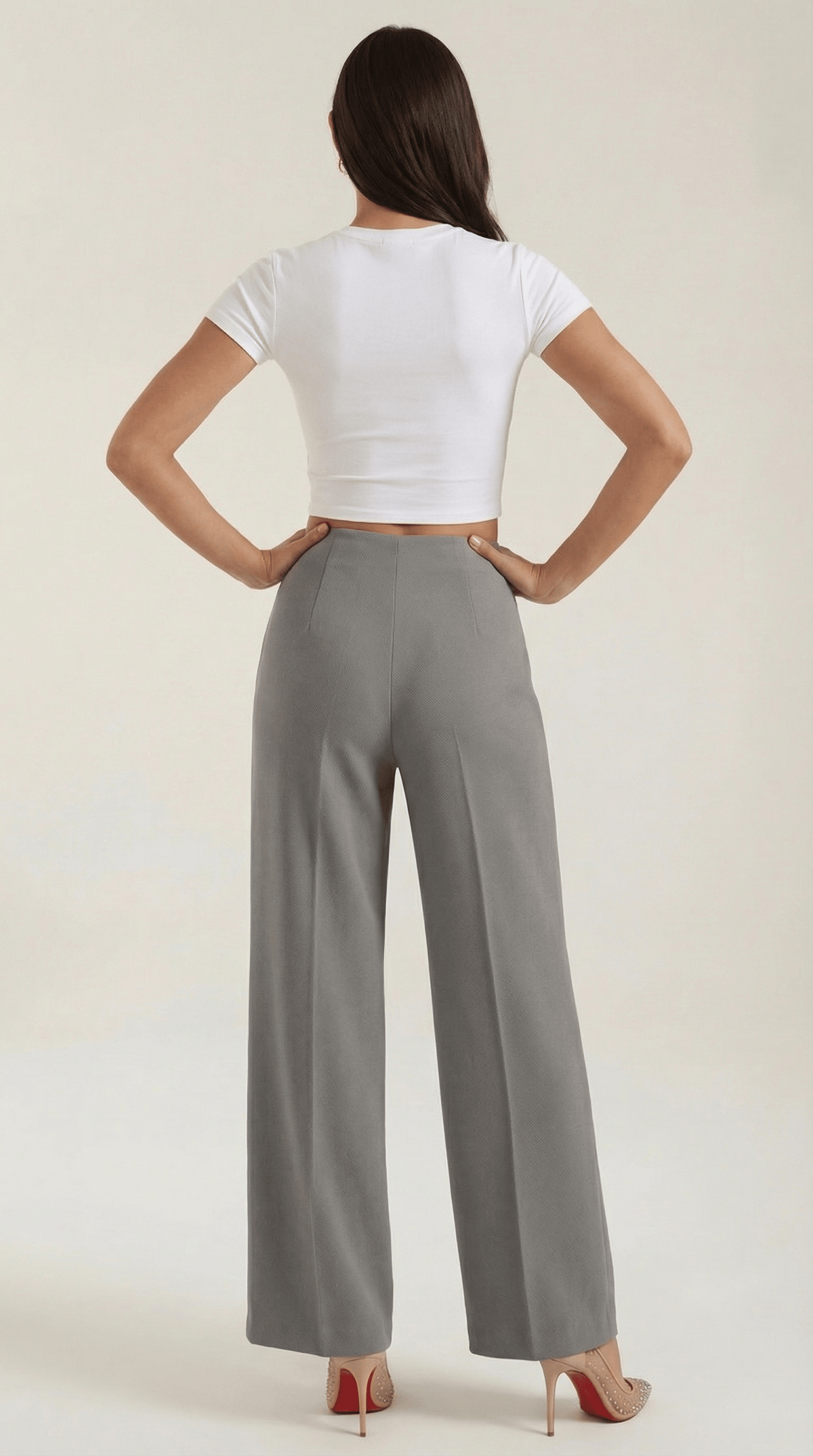 Dames Pantalon Wide Leg – Hoge Taille Elegant