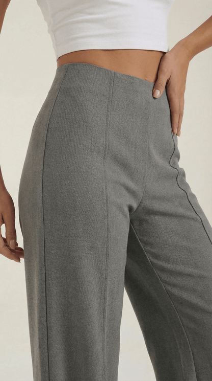 Dames Pantalon Wide Leg – Hoge Taille Elegant