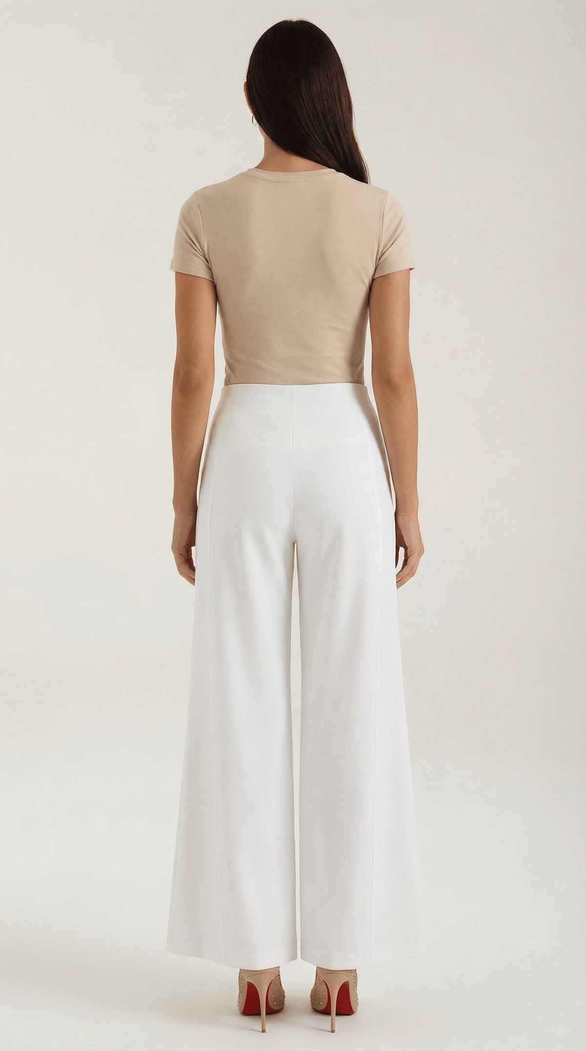Dames Pantalon Wide Leg – Hoge Taille Elegant