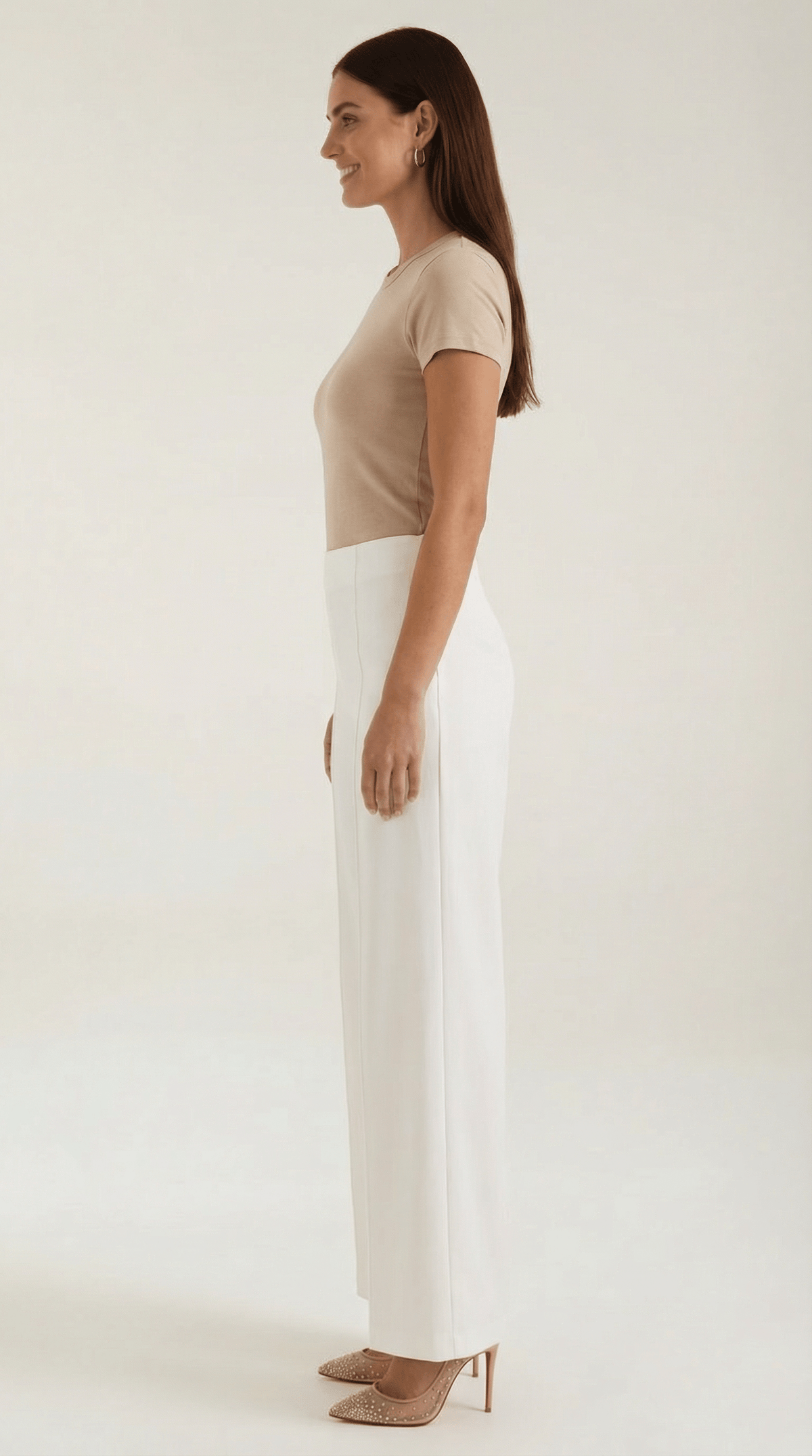Dames Pantalon Wide Leg – Hoge Taille Elegant