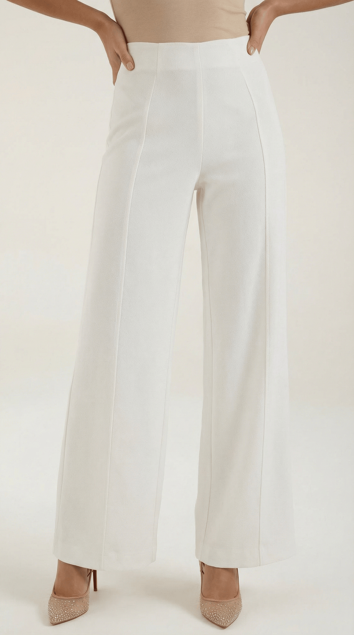 Dames Pantalon Wide Leg – Hoge Taille Elegant