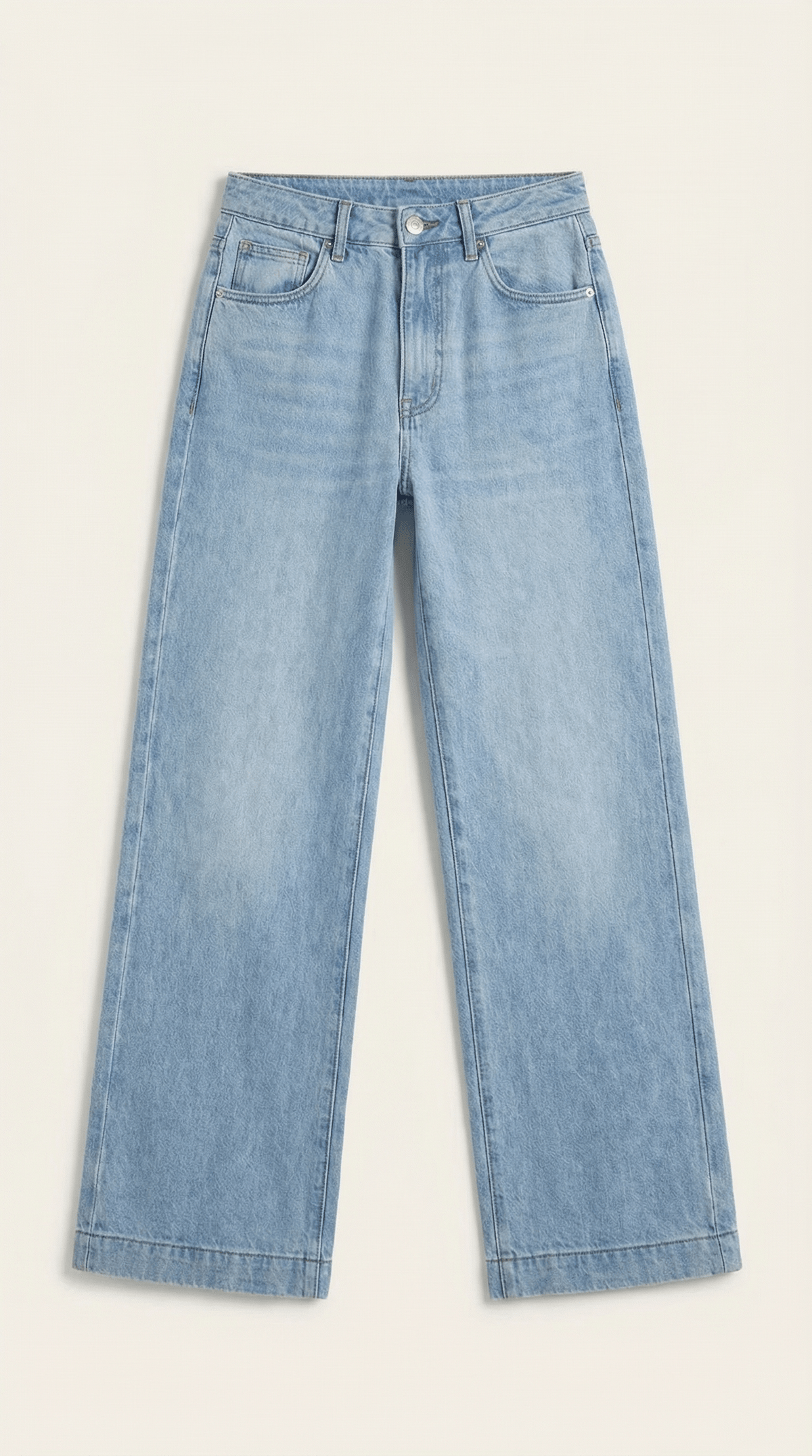 Dames Wide Leg Jeans – Hoge Taille Denim