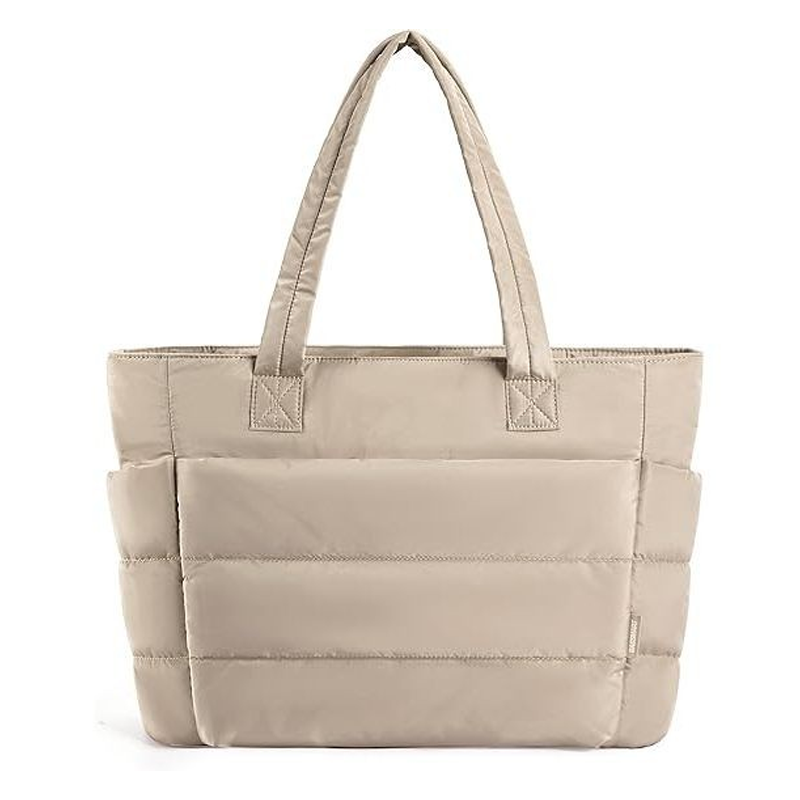 Dames Shopper Tas – Gewatteerde Schoudertas Licht & Ruim