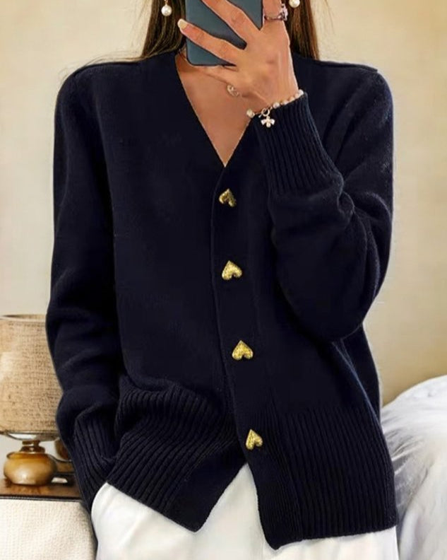 Melaya – Dames Trui Losvallend Warm Elegant Zacht Gebreid Design