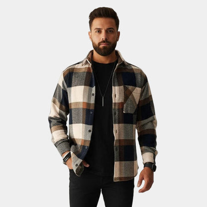 Heren Overshirt Geruit – Warm Overshirt Heren Met Voering Casual & Outdoor