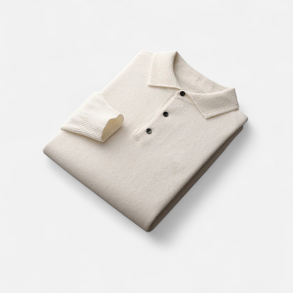 Heren Polo Trui – Lichtgewicht Herentrui Met Polokraag Slim Fit